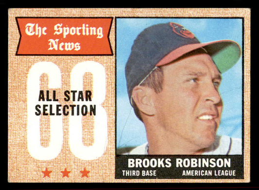 1968 Topps Baseball #365 Brooks Robinson A.S. Orioles VG-EX 556644