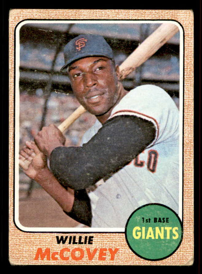 1968 Topps Baseball #290 Willie McCovey Giants VG 556645