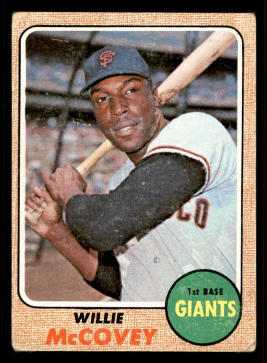 1968 Topps Baseball #290 Willie McCovey Giants VG 556645