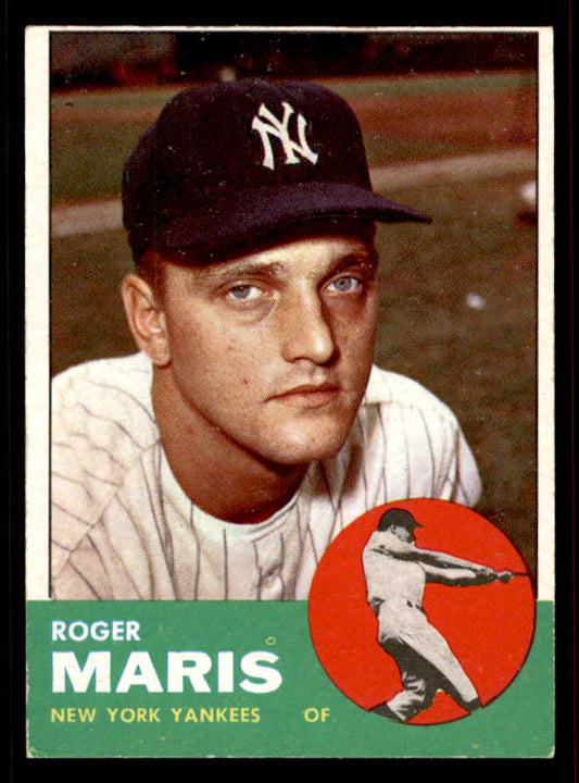 1963 Topps Baseball #120 Roger Maris Yankees EX+/EX-MT 556652