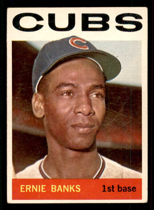1964 Topps Baseball #055 Ernie Banks Cubs EX 556663