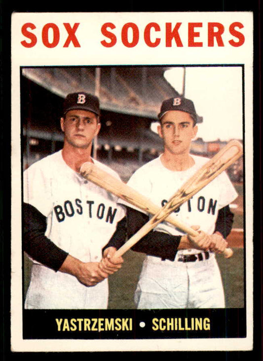 1964 Topps Baseball #182 Carl Yastrzemski Chuck Schilling VG-EX 556666