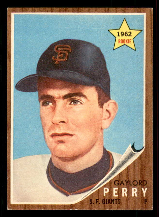 1962 Topps Baseball #199 Gaylord Perry Giants EX-MT 556669