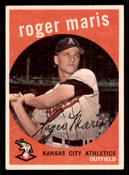 1959 Topps Baseball #202 Roger Maris A's EX 556684