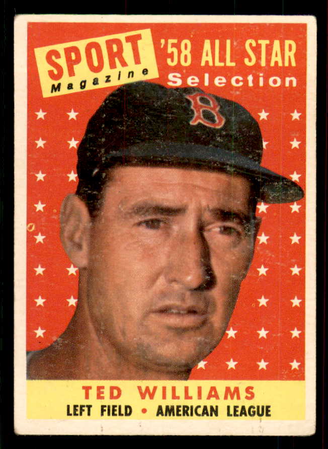 1958 Topps Baseball #485 Ted Williams A.S. Red Sox VG-EX 556685