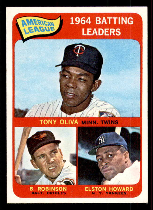 1965 Topps Baseball #001 A.L. Batting Leaders Robinson VG-EX 556688