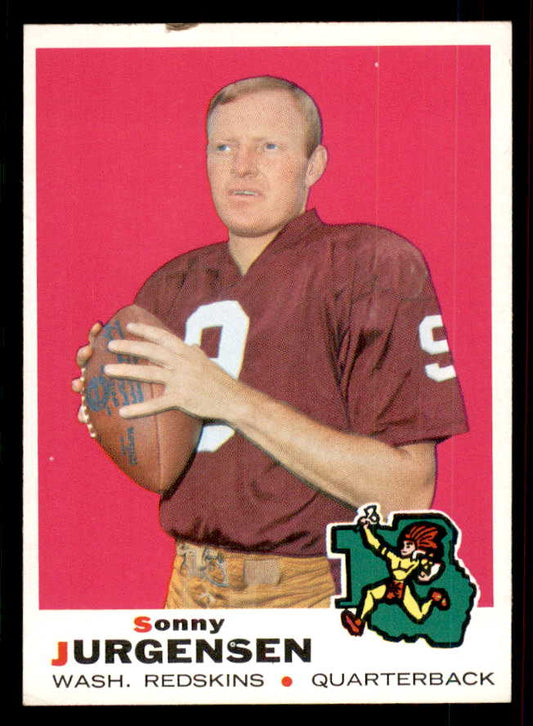 1969 Topps Football #227 Sonny Jurgensen Washington EX-MT 556692