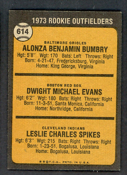 1973 Topps Baseball #614 Dwight Evans Red Sox NR-MT 556749