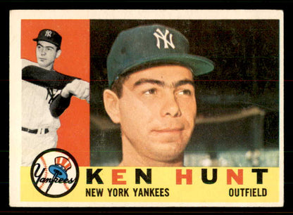 1960 Topps Baseball #522 Ken Hunt Yankees EX+/EX-MT 556774