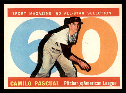 1960 Topps Baseball #569 Camilo Pascual A.S. Senators EX-MT 556786
