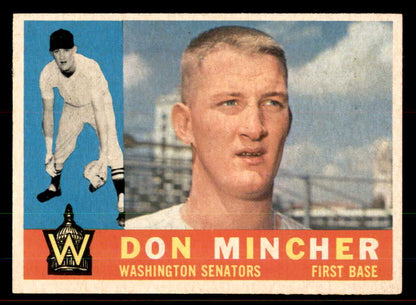 1960 Topps Baseball #548 Don Mincher Senators EX-MT 556792