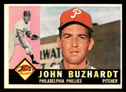 1960 Topps Baseball #549 John Buzhardt Phillies EX-MT 556793