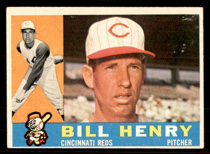 1960 Topps Baseball #524 Bill Henry Reds EX 556802