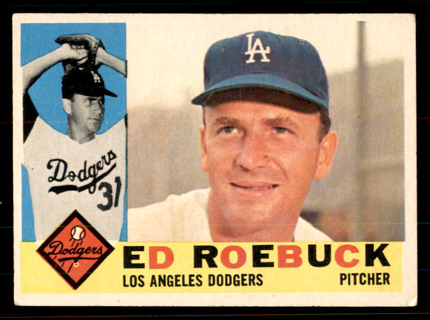 1960 Topps Baseball #519 Ed Roebuck Dodgers VG 556804