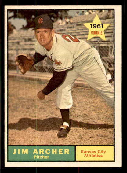 1961 Topps Baseball #552 Jim Archer A's EX-MT 556807
