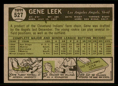 1961 Topps Baseball #527 Gene Leek Angels EX-MT 556814