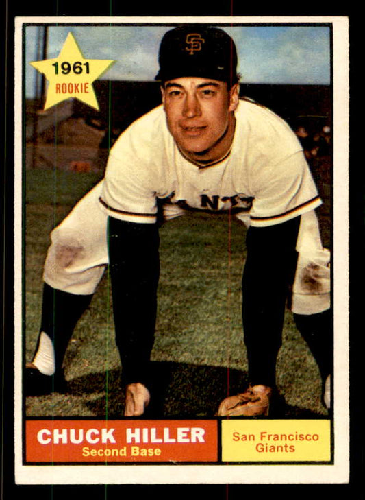 1961 Topps Baseball #538 Chuck Hiller Giants EX-MT 556816