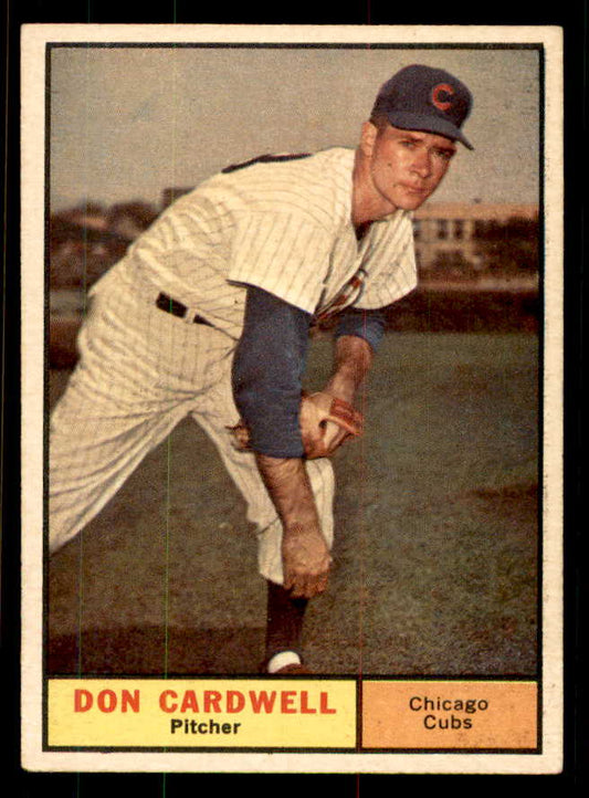 1961 Topps Baseball #564 Don Cardwell Cubs EX 556824