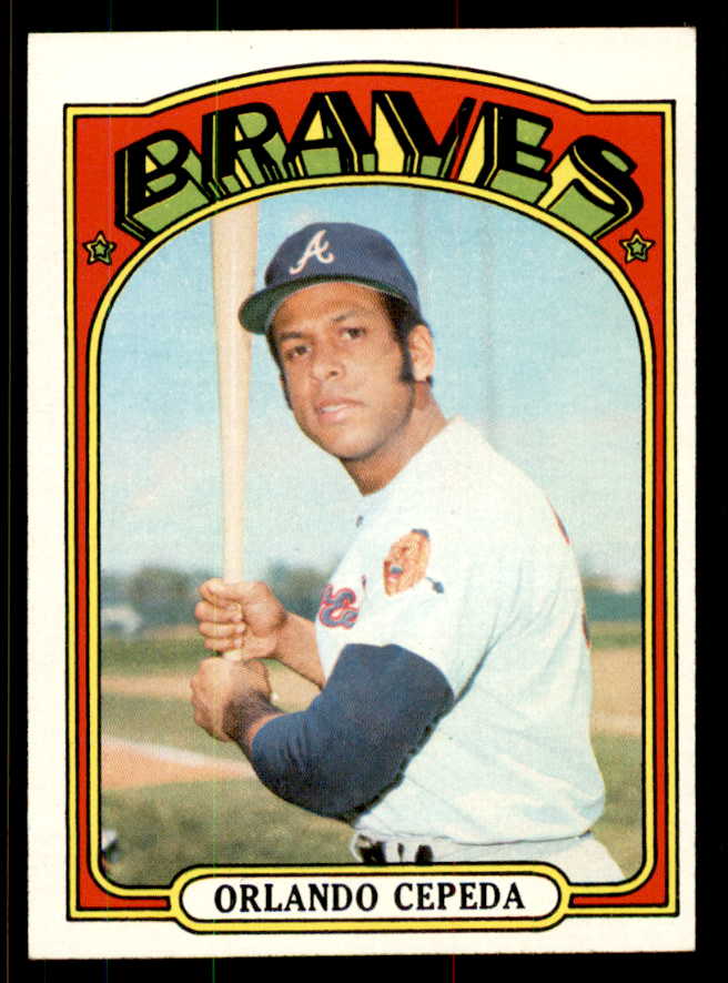 1972 Topps Baseball #195 Orlando Cepeda Braves EX+/EX-MT 556833