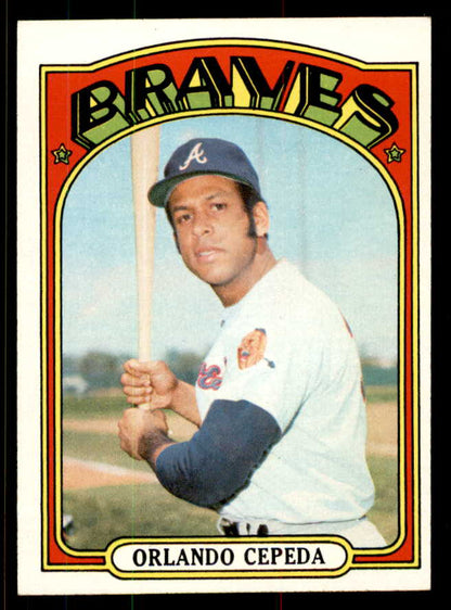 1972 Topps Baseball #195 Orlando Cepeda Braves EX+/EX-MT 556833