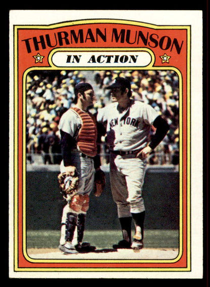 1972 Topps Baseball #442 Thurman Munson IA Yankees EX-MT 556846