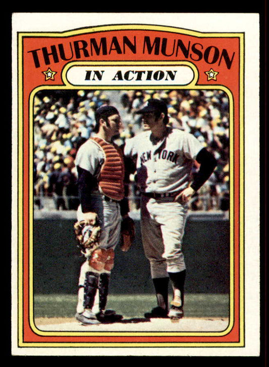 1972 Topps Baseball #442 Thurman Munson IA Yankees EX-MT 556846