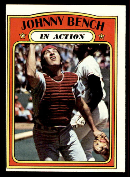 1972 Topps Baseball #434 Johnny Bench IA Reds EX 556851