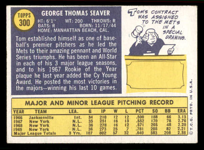 1970 Topps Baseball #300 Tom Seaver Mets EX-MT 556859