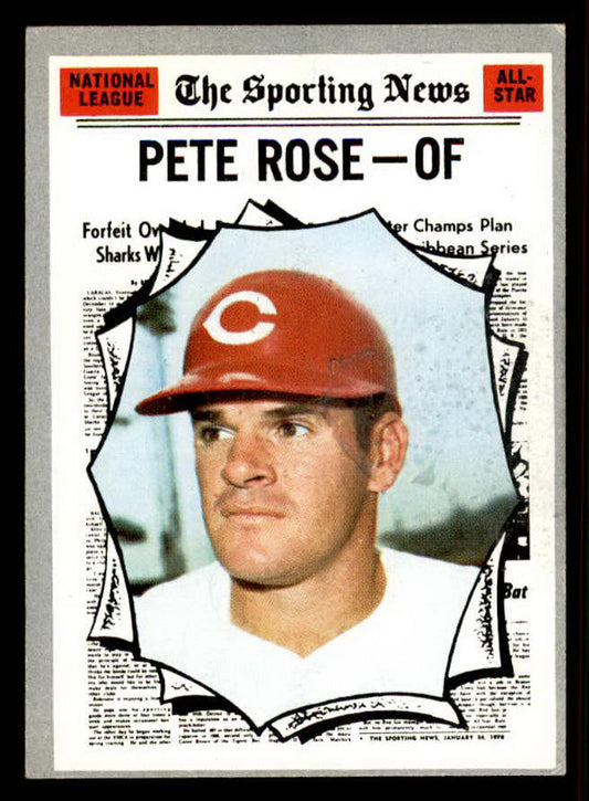 1970 Topps Baseball #458 Pete Rose A.S. Reds EX 556862