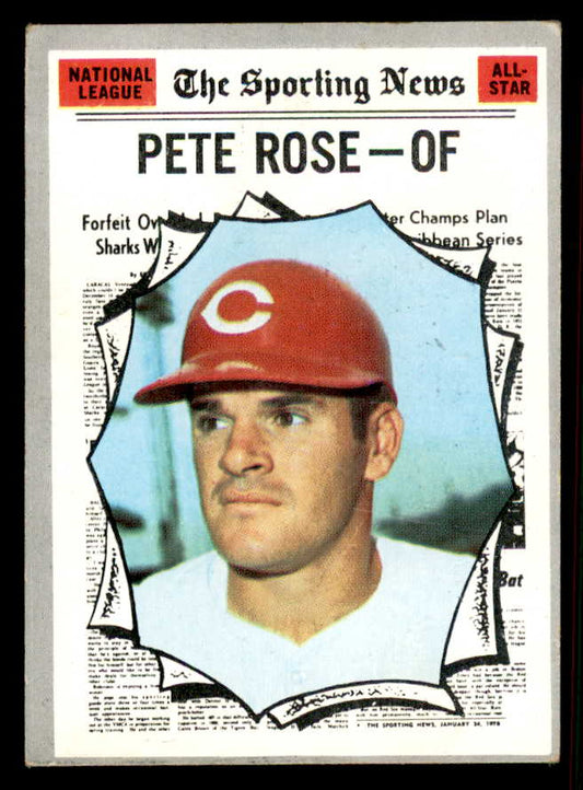 1970 Topps Baseball #458 Pete Rose A.S. Reds VG-EX 556863