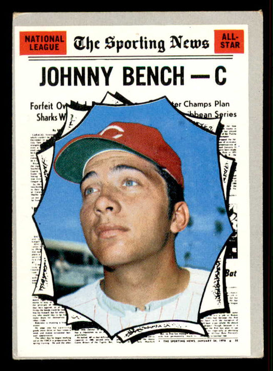 1970 Topps Baseball #464 Johnny Bench A.S. Reds VG-EX 556877