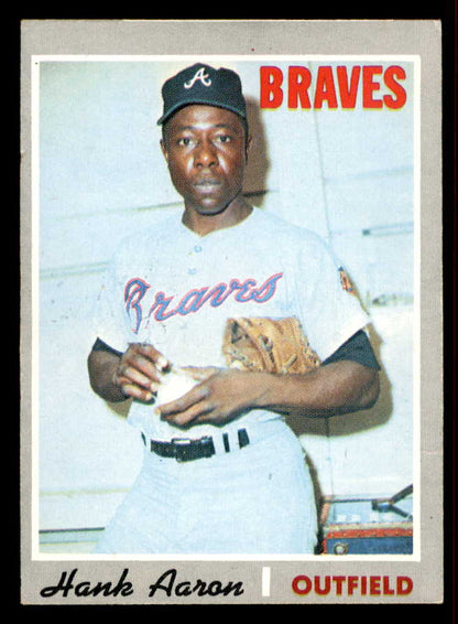 1970 Topps Baseball #500 Hank Aaron Braves VG-EX 556884