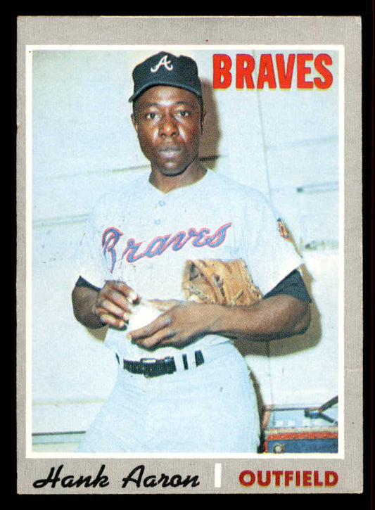 1970 Topps Baseball #500 Hank Aaron Braves VG-EX 556884