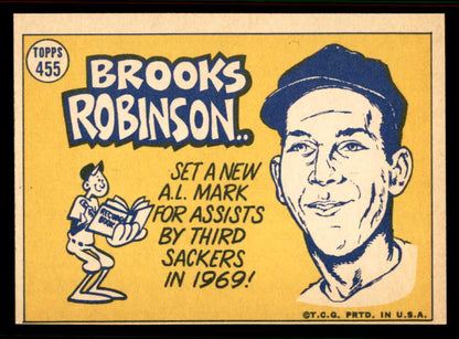 1970 Topps Baseball #455 Brooks Robinson A.S. Orioles NR-MT 556898