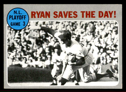 1970 Topps Baseball #197 N.L. Play Offs Game 3 Nolan Ryan VG-EX 556902