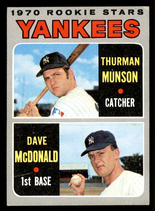 1970 Topps Baseball #189 Thurman Munson Yankees EX+/EX-MT 556907