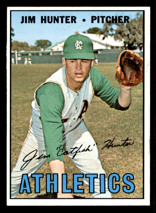1967 Topps Baseball #369 Catfish Hunter A's NR-MT 556935