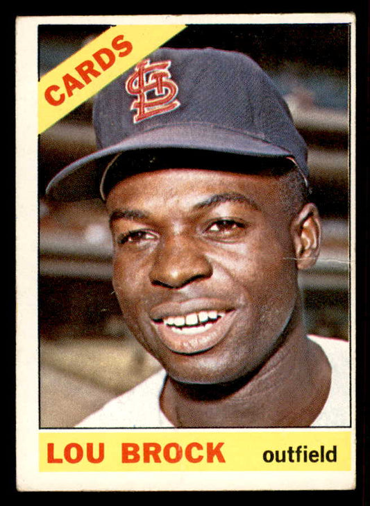 1966 Topps Baseball #125 Lou Brock Cardinals VG 556938