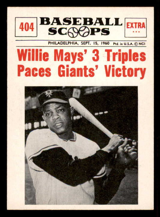 1961 Nu Card Scoops #404 Willie Mays Giants EX-MT 556941