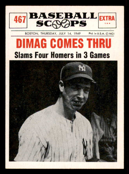 1961 Nu Card Scoops #467 Joe DiMaggio Yankees EX-MT 556943