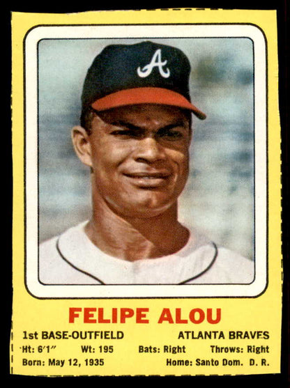 1969 Transogram Felipe Alou Braves VG 556960
