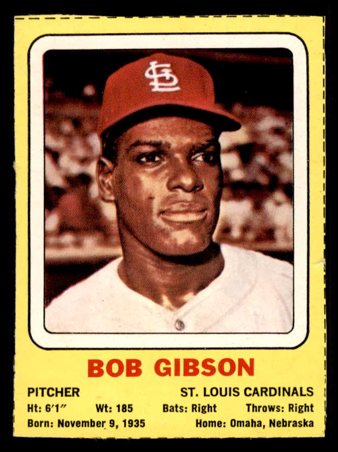 1969 Transogram Bob Gibson Cardinals VG-EX 556965