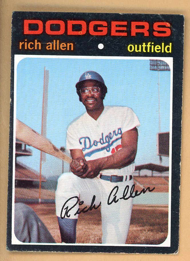1971 Topps Baseball #650 Rich Allen Dodgers VG 556966
