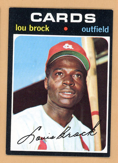 1971 Topps Baseball #625 Lou Brock Cardinals EX-MT 556970