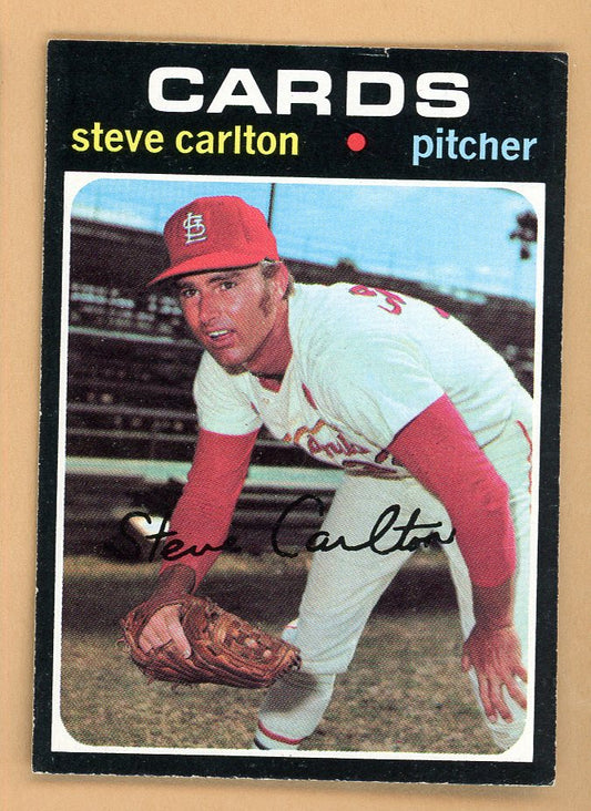 1971 Topps Baseball #055 Steve Carlton Cardinals EX+/EX-MT 556974