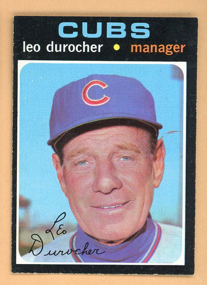 1971 Topps Baseball #609 Leo Durocher Cubs EX-MT 556977