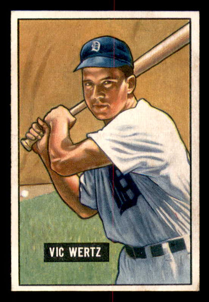 1951 Bowman Baseball #176 Vic Wertz Tigers EX-MT 556986