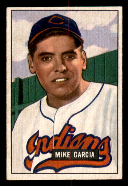 1951 Bowman Baseball #150 Mike Garcia Indians EX-MT 556989