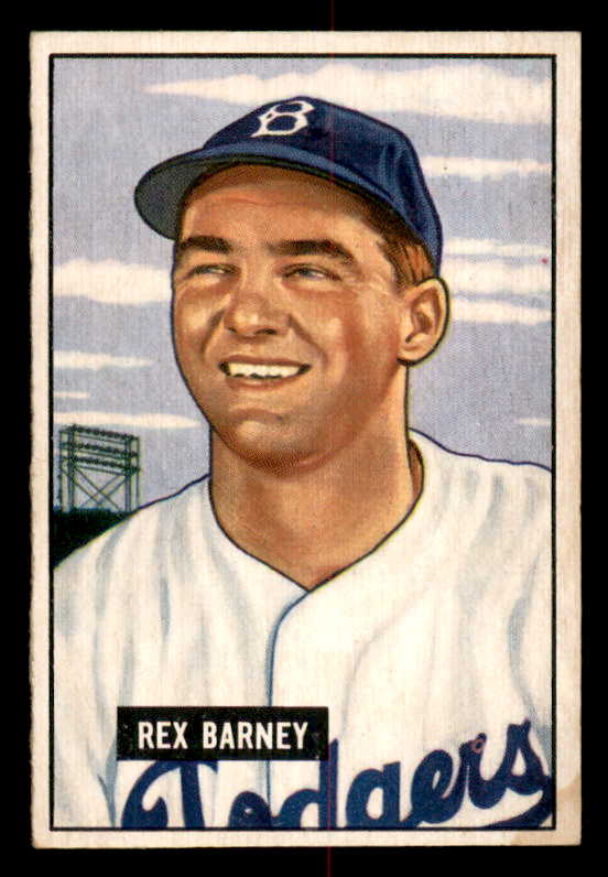1951 Bowman Baseball #153 Rex Barney Dodgers EX-MT 556990