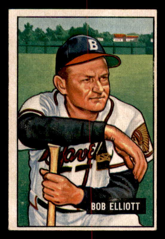 1951 Bowman Baseball #066 Bob Elliott Braves EX-MT 556996